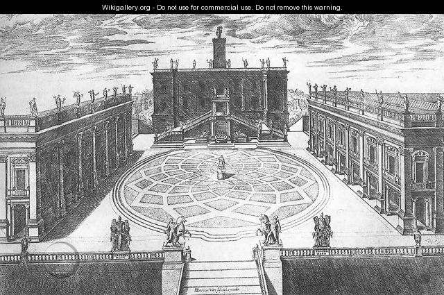 Design for the Capitoline Hill 1568 - Etienne Duperac