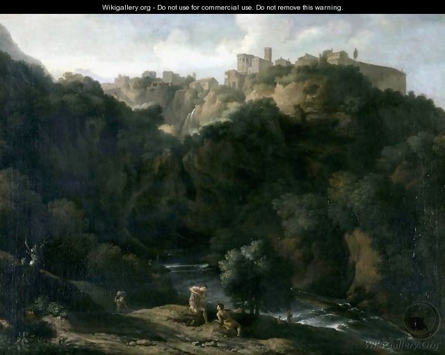 A View of Tivoli with the Teverone Flowing Beneath - Gaspard Dughet