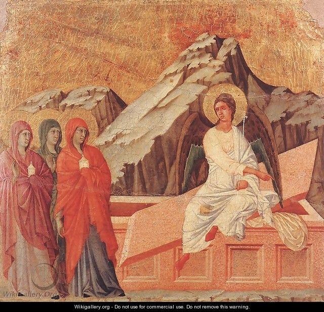 The Three Marys at the Tomb 1308-11 - Duccio Di Buoninsegna