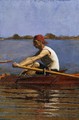 John Biglin in a Single Scull - Thomas Cowperthwait Eakins