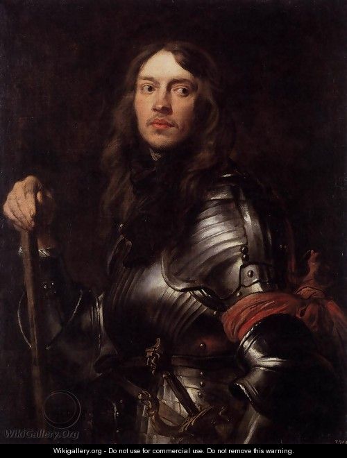 Portrait of a Man in Armour with Red Scarf 1625-27 - Sir Anthony Van Dyck