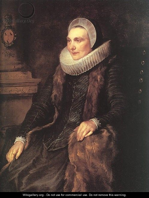 Maria Bosschaerts, Wife of Adriaen Stevens 1629 - Sir Anthony Van Dyck