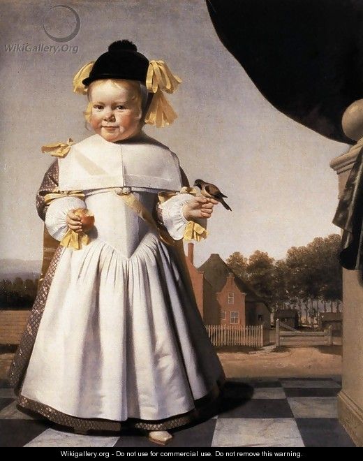 Portrait of a Two-Year-Old Boy 1664 - Caesar Van Everdingen