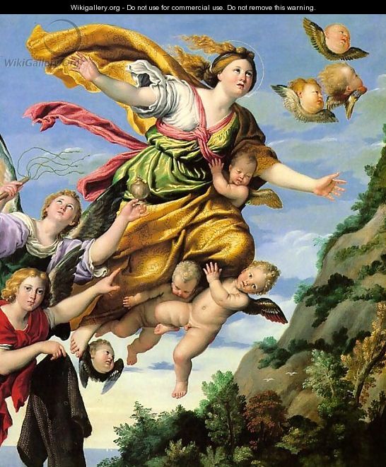 The Assumption of Mary Magdalene into Heaven 1620 - Domenichino (Domenico Zampieri)