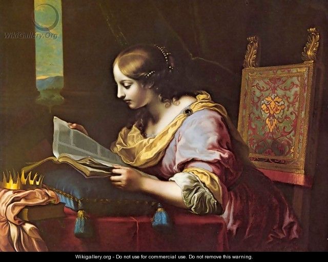St Catherine Reading a Book - Carlo Dolci
