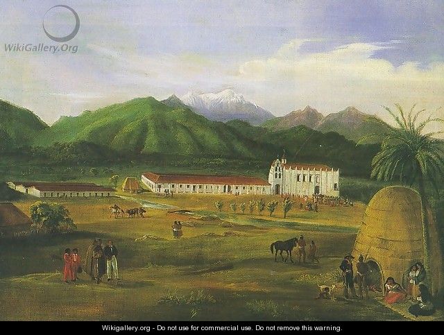 San Gabriel Mission 1832 - Ferdinand Deppe