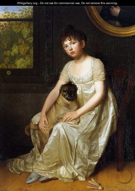 Portrait of Sylvie de la Rue c. 1810 - Francois van der Donckt