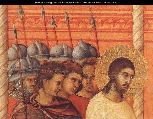 Christ Before Pilate Again (detail) 1308-11 - Duccio Di Buoninsegna