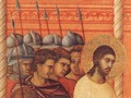 Christ Before Pilate Again (detail) 1308-11 - Duccio Di Buoninsegna