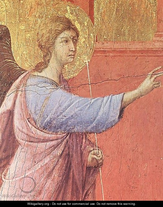 Annunciation (detail) 1308-11 - Duccio Di Buoninsegna