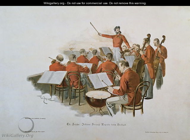 The Johann Strauss Orchestra at a Court Ball - Theodore Zasche