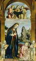 Madonna Adoring the Child with Musical Angels - Bernadino Zenale