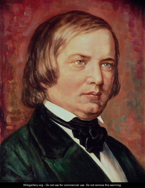 Portrait of Robert Schumann (1810-1856) - Gustav Zerner