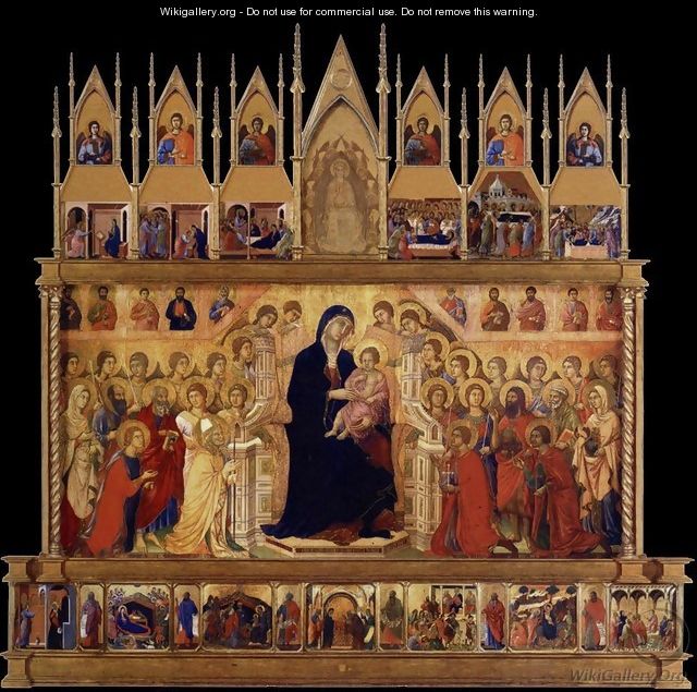 Conjectural reconstrruction of the Maesta (front) - Duccio Di Buoninsegna