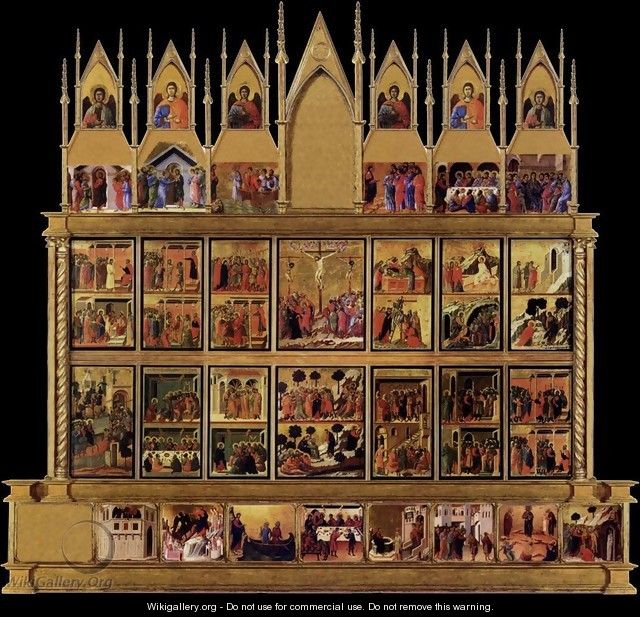 Conjectural reconstrruction of the Maesta (back) - Duccio Di Buoninsegna