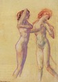 Two Standing Female Nudes - Arthur Bowen Davies