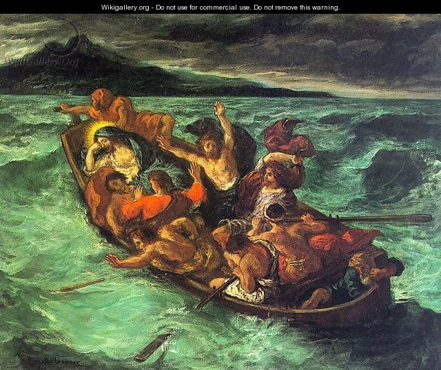 Christ on the Lake of Gennesaret - Eugene Delacroix