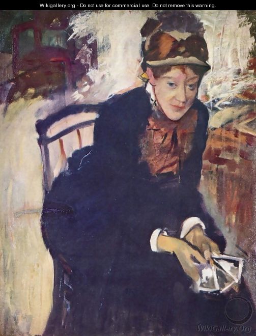 Portrait of Mary Cassatt 1880-84 - Edgar Degas