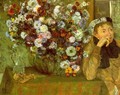 Madame Valpinçon with Chrysanthemums 1865 - Edgar Degas