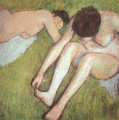 Bathers on the grass 1886-90 - Edgar Degas