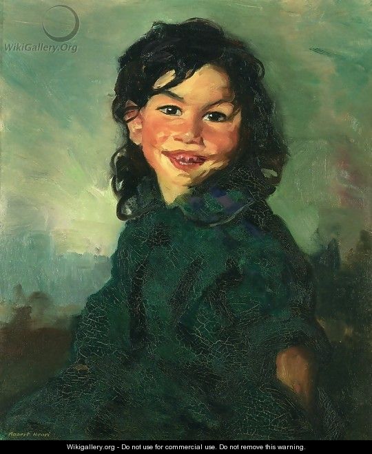 Laughing Gypsy Girl - Robert Henri