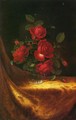 Four Roses In A Glass - Martin Johnson Heade