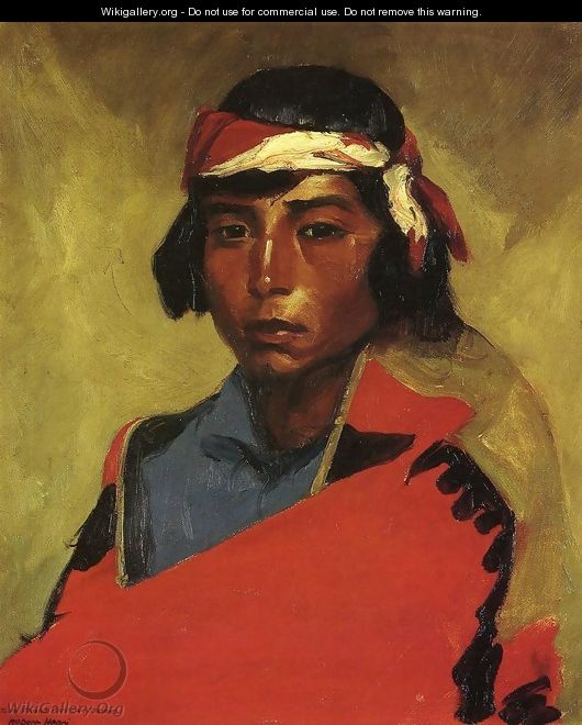 Young Buck Of The Tesuque Pueblo - Robert Henri