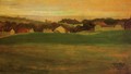 Meadow With Village In Background II - Egon Schiele