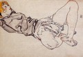 Reclining Woman With Blond Hair2 - Egon Schiele