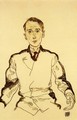 Portrait Of Heinrich Rieger - Egon Schiele