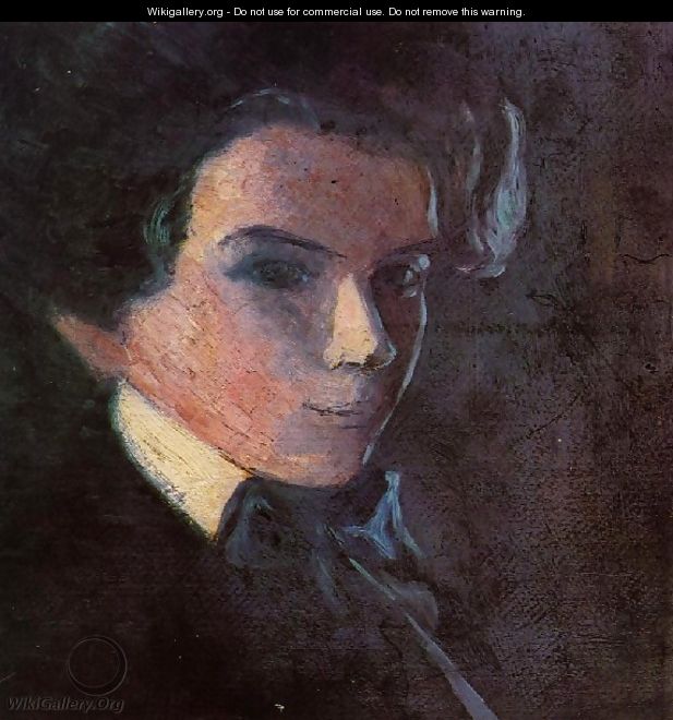 Self Portrait Facing Right - Egon Schiele