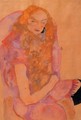 Woman With Long Hair - Egon Schiele