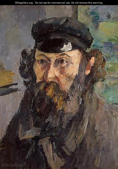 Self Portrait In A Casquette - Paul Cezanne