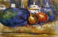 Still Life With Watermelon And Pemegranates - Paul Cezanne
