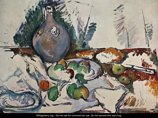 Still Life With Water Jug - Paul Cezanne