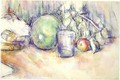 Still Life With Green Melon - Paul Cezanne