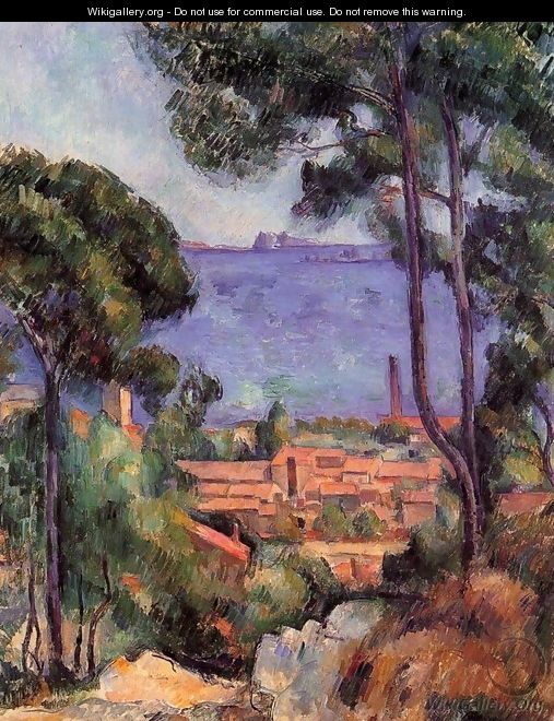 View Through The Trees - Paul Cezanne