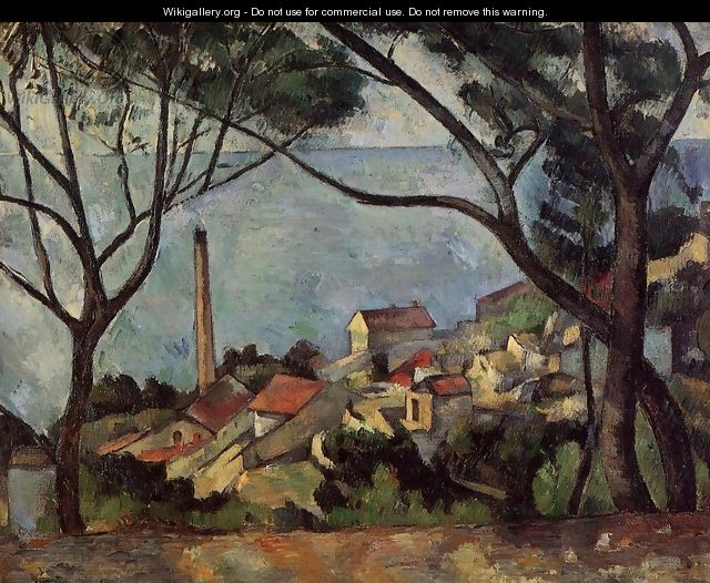 The Sea At L Estaque - Paul Cezanne