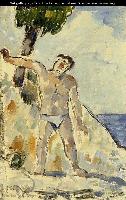 Bather With Arms Spread - Paul Cezanne