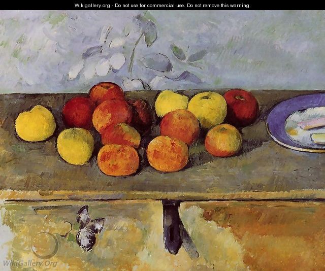 Apples And Biscuits - Paul Cezanne