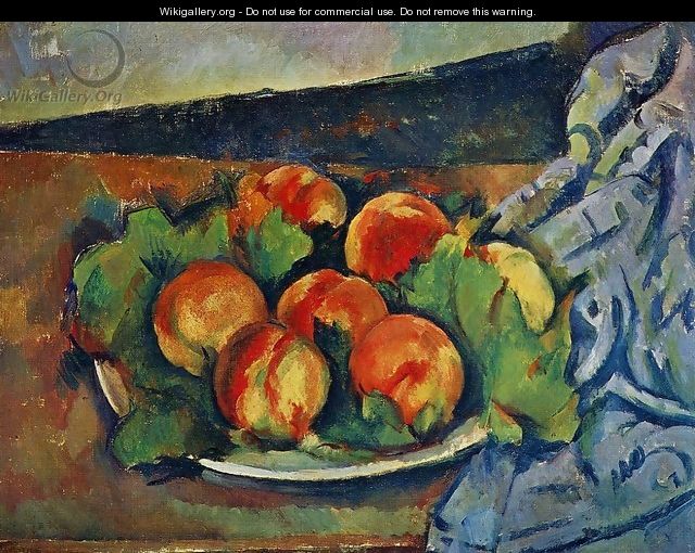 Dish Of Peaches - Paul Cezanne