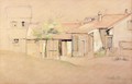 Cottaages - Paul Cezanne