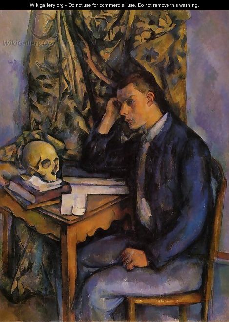 Boy With Skull - Paul Cezanne