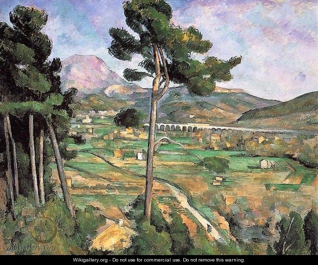 Landscape With Viaduct Mont Sainte Victoire - Paul Cezanne