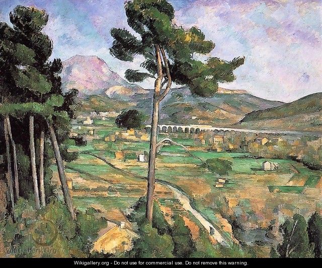 Landscape With Viaduct Mont Sainte Victoire - Paul Cezanne Landscape With Viaduct Mont Sainte Victoire - Paul Cezanne