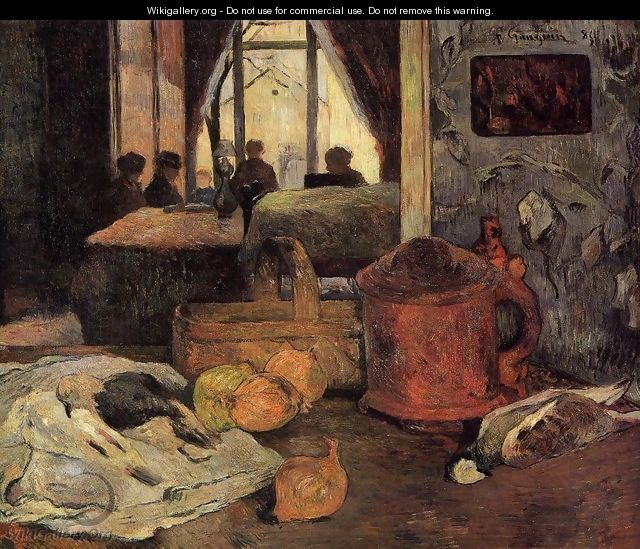 Still Life In An Interior Copenhagen - Paul Gauguin