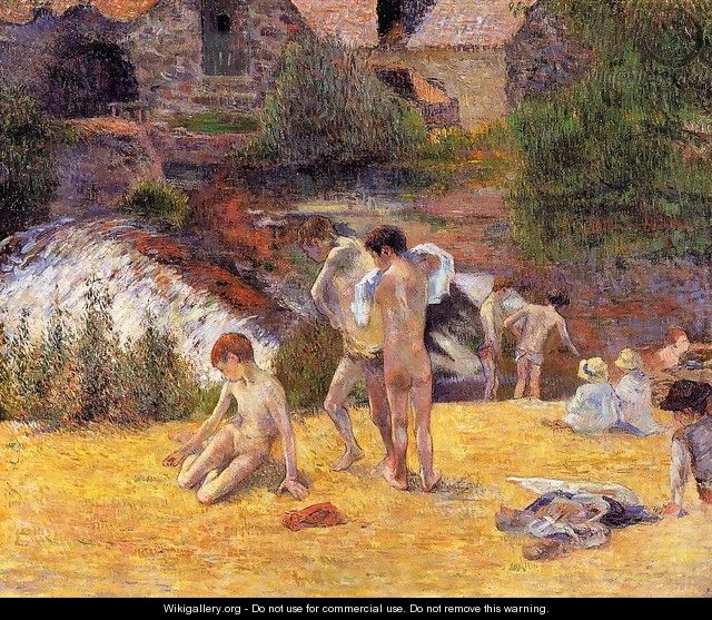 The Moulin Du Bois D Amour Bathing Place - Paul Gauguin