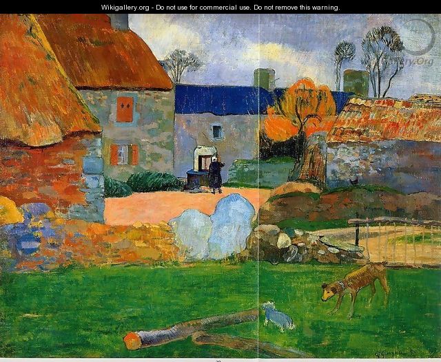 The Blue Roof - Paul Gauguin