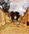 Street In A Rural Village - Jean-Francois Raffaelli