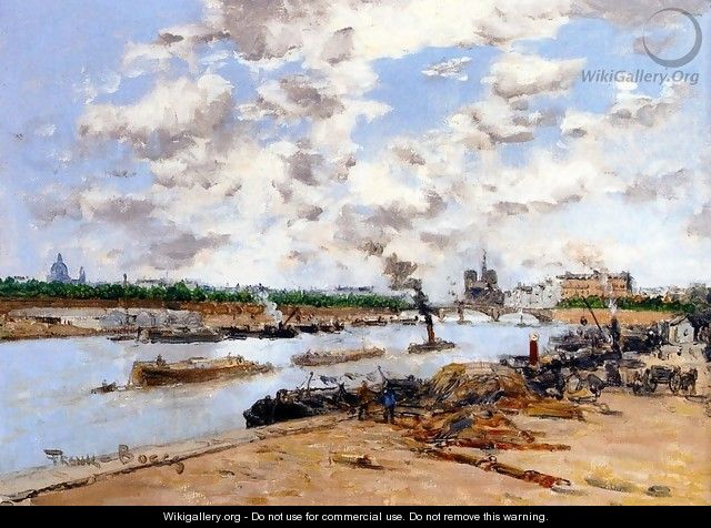The Seine Quay Henri IV Paris - Frank Myers Boggs